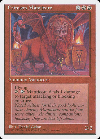 Crimson Manticore [Fourth Edition] | Gate City Games LLC