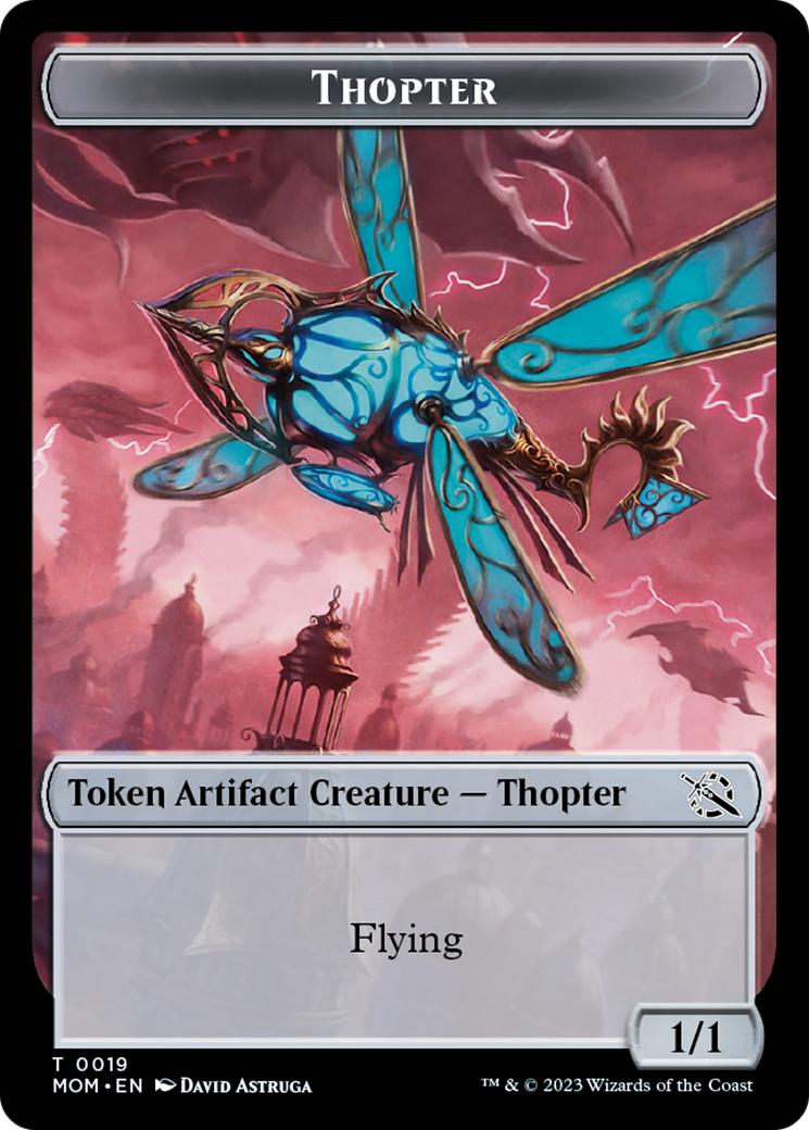Treasure (21) // Thopter Double-Sided Token [March of the Machine Tokens] | Gate City Games LLC