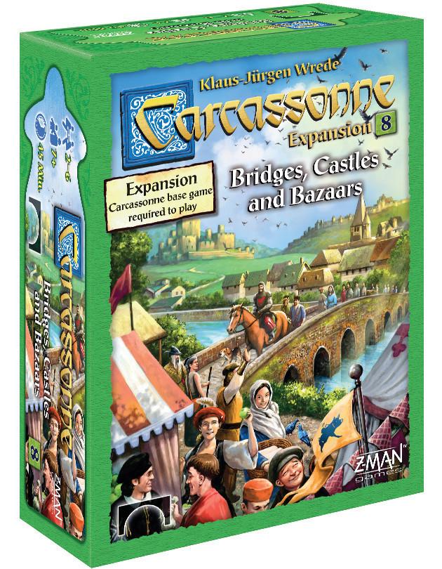Carcassonne Expansion 8 Bridges, Castles and Bazaars | Gate City Games LLC