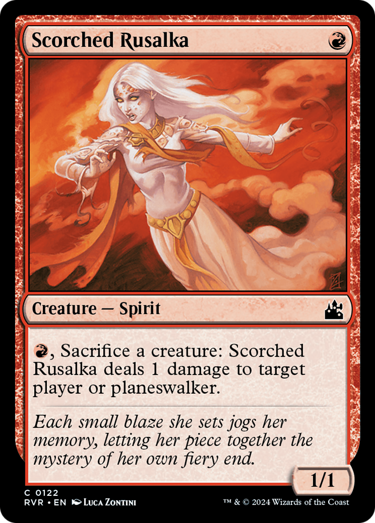 Scorched Rusalka [Ravnica Remastered] | Gate City Games LLC