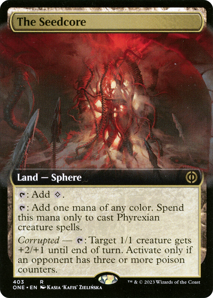 The Seedcore (Extended Art) [Phyrexia: All Will Be One] | Gate City Games LLC