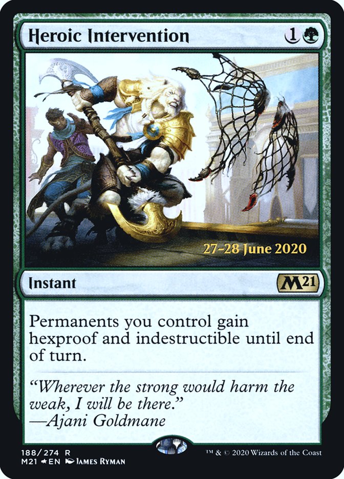 Heroic Intervention  [Core Set 2021 Prerelease Promos] | Gate City Games LLC