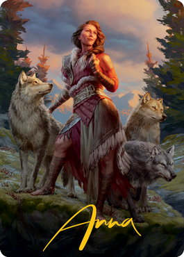 Arlinn, the Pack's Hope 1 Art Card (Gold-Stamped Signature) [Innistrad: Midnight Hunt Art Series] | Gate City Games LLC