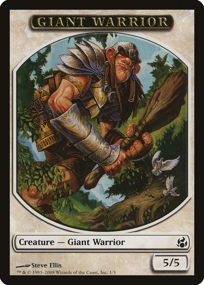 Giant Warrior [Morningtide Tokens] | Gate City Games LLC