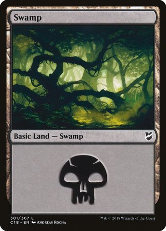 Swamp (301) [Commander 2018] | Gate City Games LLC