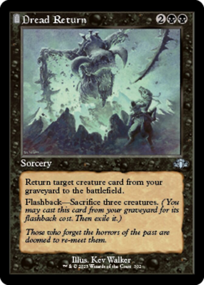 Dread Return (Retro) [Dominaria Remastered] | Gate City Games LLC