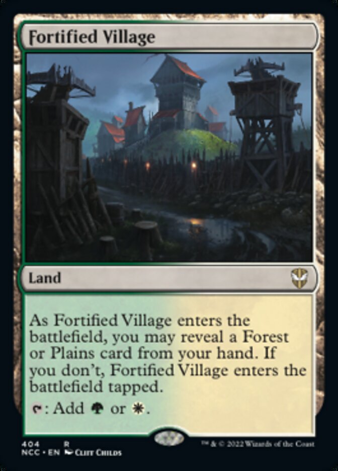Fortified Village [Streets of New Capenna Commander] | Gate City Games LLC