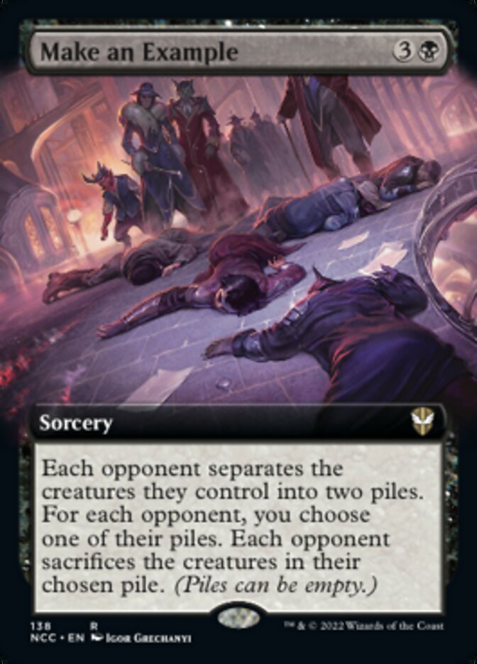 Make an Example (Extended Art) [Streets of New Capenna Commander] | Gate City Games LLC