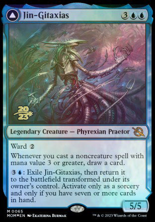 Jin-Gitaxias // The Great Synthesis [March of the Machine Prerelease Promos] | Gate City Games LLC