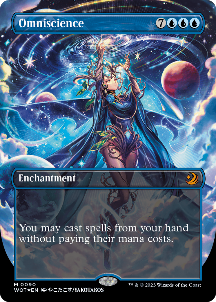 Omniscience (Anime Borderless) (Confetti Foil) [Wilds of Eldraine: Enchanting Tales] | Gate City Games LLC