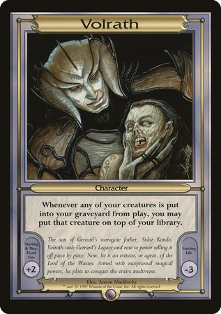 Volrath (Oversize) [Vanguard Series] | Gate City Games LLC