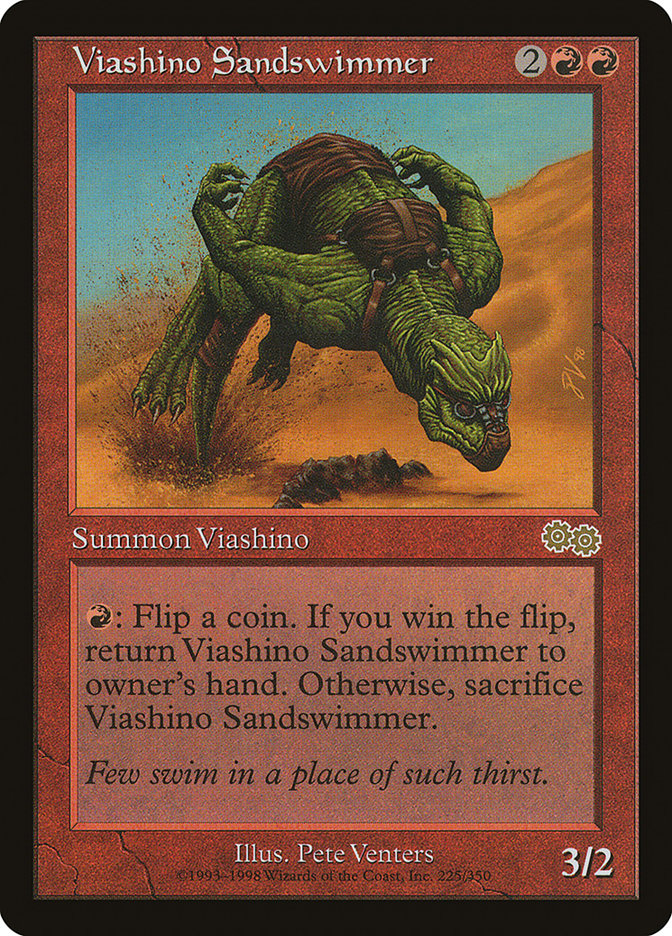 Viashino Sandswimmer [Urza's Saga] | Gate City Games LLC