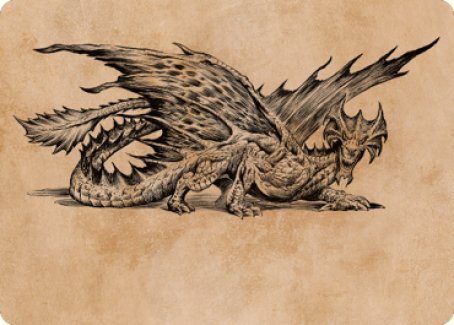 Ancient Brass Dragon Art Card (49) [Commander Legends: Battle for Baldur's Gate Art Series] | Gate City Games LLC