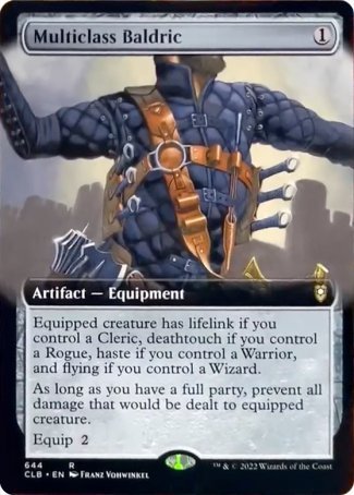 Multiclass Baldric (Extended Art) [Commander Legends: Battle for Baldur's Gate] | Gate City Games LLC