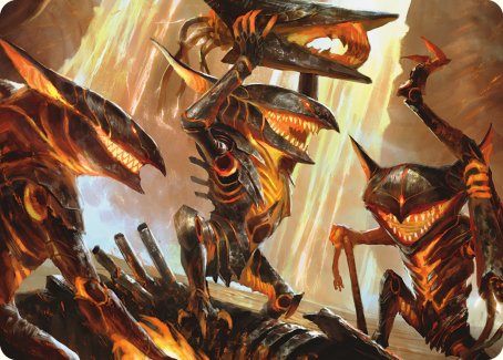 Gleeful Demolition Art Card [Phyrexia: All Will Be One Art Series] | Gate City Games LLC