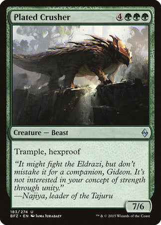 Plated Crusher [Battle for Zendikar] | Gate City Games LLC
