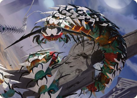 Atraxa's Skitterfang Art Card [Phyrexia: All Will Be One Art Series] | Gate City Games LLC