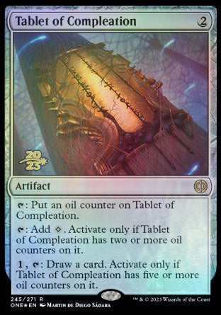 Tablet of Compleation [Phyrexia: All Will Be One Prerelease Promos] | Gate City Games LLC
