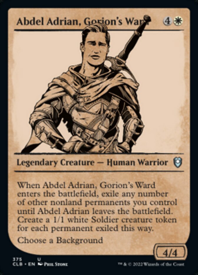 Abdel Adrian, Gorion's Ward (Showcase) [Commander Legends: Battle for Baldur's Gate] | Gate City Games LLC