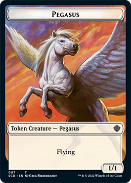 Pegasus // Faerie Double-Sided Token [Starter Commander Decks] | Gate City Games LLC
