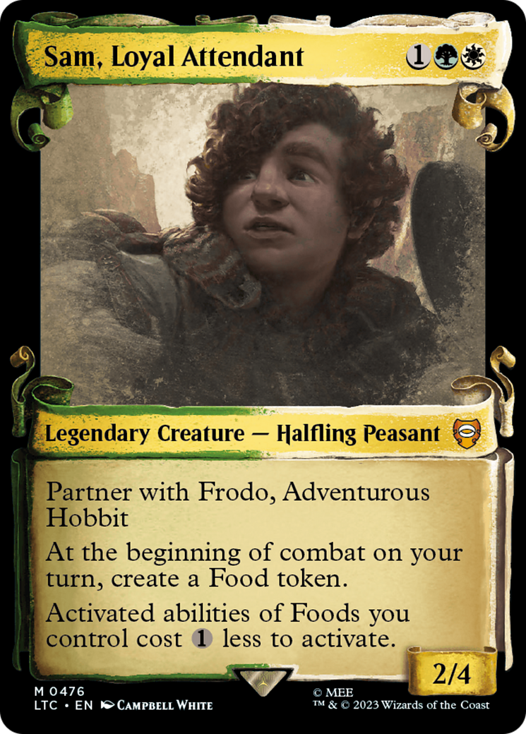 Sam, Loyal Attendant [The Lord of the Rings: Tales of Middle-Earth Commander Showcase Scrolls] | Gate City Games LLC