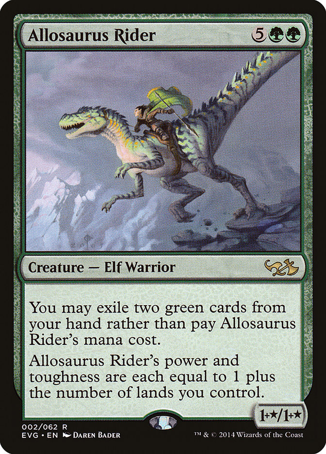 Allosaurus Rider (Elves vs. Goblins) [Duel Decks Anthology] | Gate City Games LLC