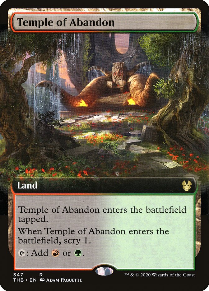 Temple of Abandon (Extended Art) [Theros Beyond Death] | Gate City Games LLC