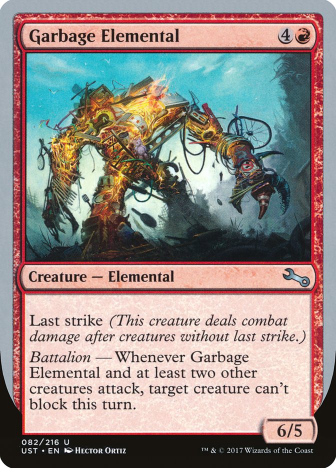 Garbage Elemental (6/5 Creature) [Unstable] | Gate City Games LLC