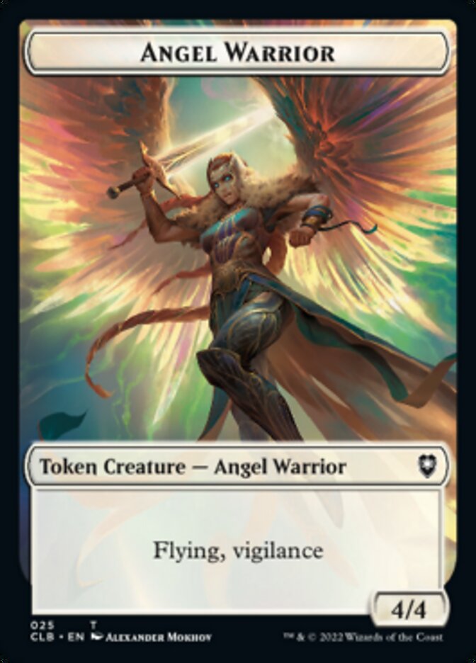 Kor Warrior // Angel Warrior Double-sided Token [Commander Legends: Battle for Baldur's Gate Tokens] | Gate City Games LLC