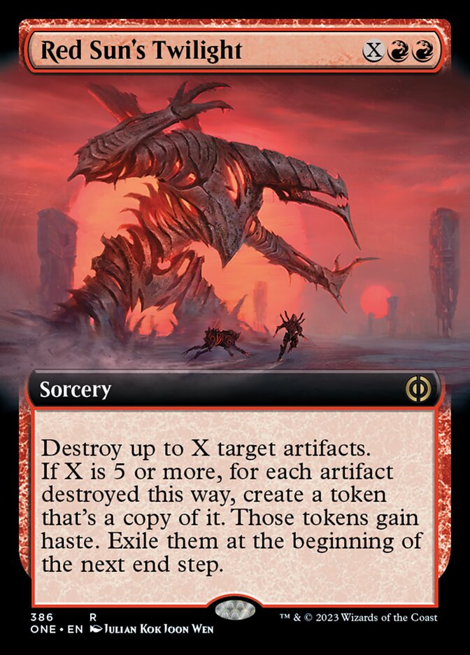 Red Sun's Twilight (Extended Art) [Phyrexia: All Will Be One] | Gate City Games LLC