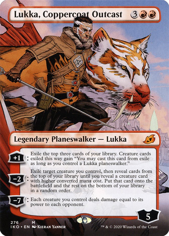 Lukka, Coppercoat Outcast (Borderless) [Ikoria: Lair of Behemoths] | Gate City Games LLC