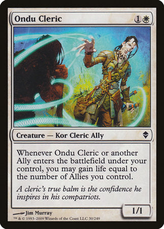 Ondu Cleric [Zendikar] | Gate City Games LLC