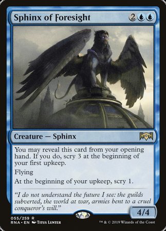 Sphinx of Foresight [Ravnica Allegiance] | Gate City Games LLC