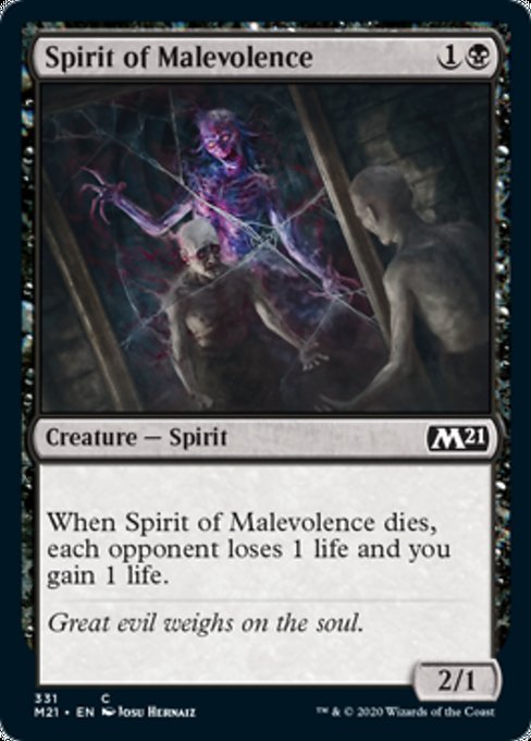 Spirit of Malevolence [Core Set 2021] | Gate City Games LLC