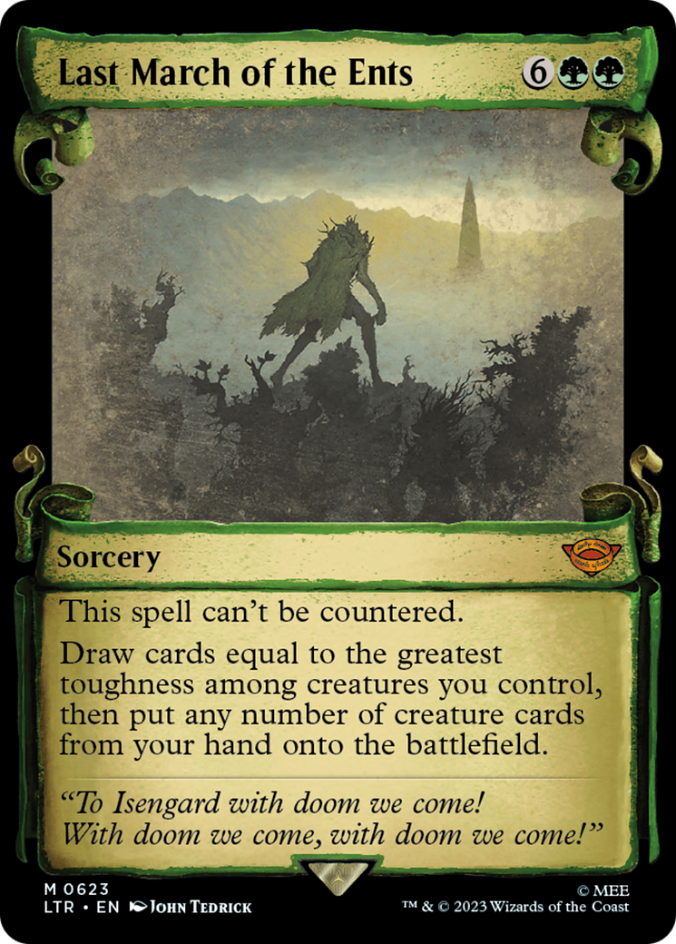 Last March of the Ents [The Lord of the Rings: Tales of Middle-Earth Showcase Scrolls] | Gate City Games LLC