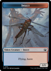 Soldier // Insect Double-Sided Token [March of the Machine Commander Tokens] | Gate City Games LLC