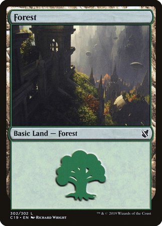 Forest (302) [Commander 2019] | Gate City Games LLC