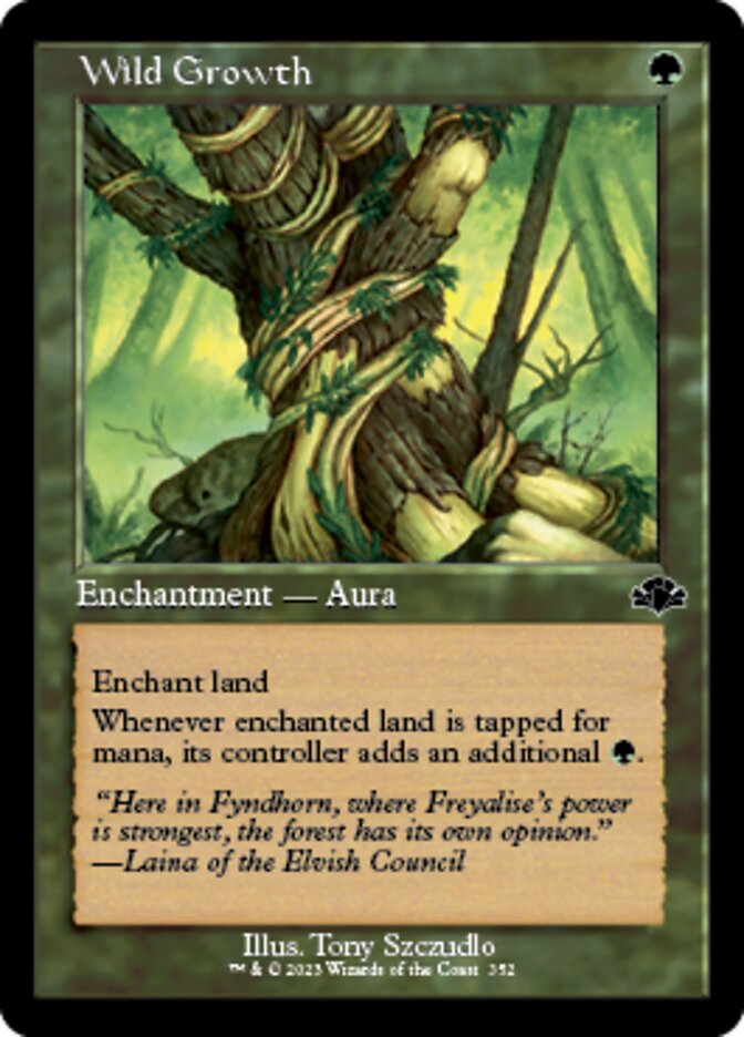 Wild Growth (Retro) [Dominaria Remastered] | Gate City Games LLC