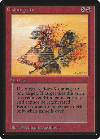 Disintegrate [Limited Edition Beta] | Gate City Games LLC