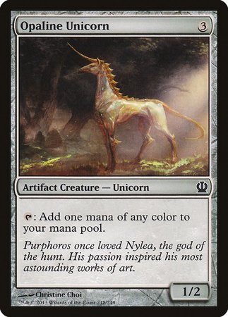 Opaline Unicorn [Theros] | Gate City Games LLC