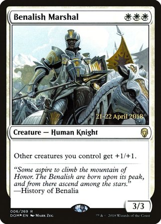 Benalish Marshal [Dominaria Promos] | Gate City Games LLC