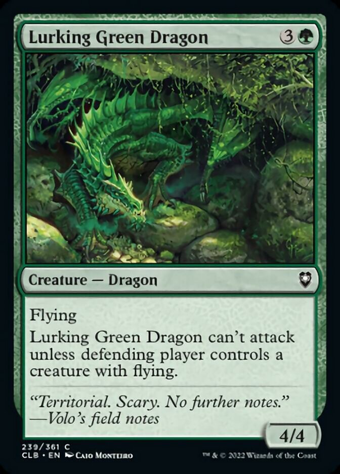Lurking Green Dragon [Commander Legends: Battle for Baldur's Gate] | Gate City Games LLC