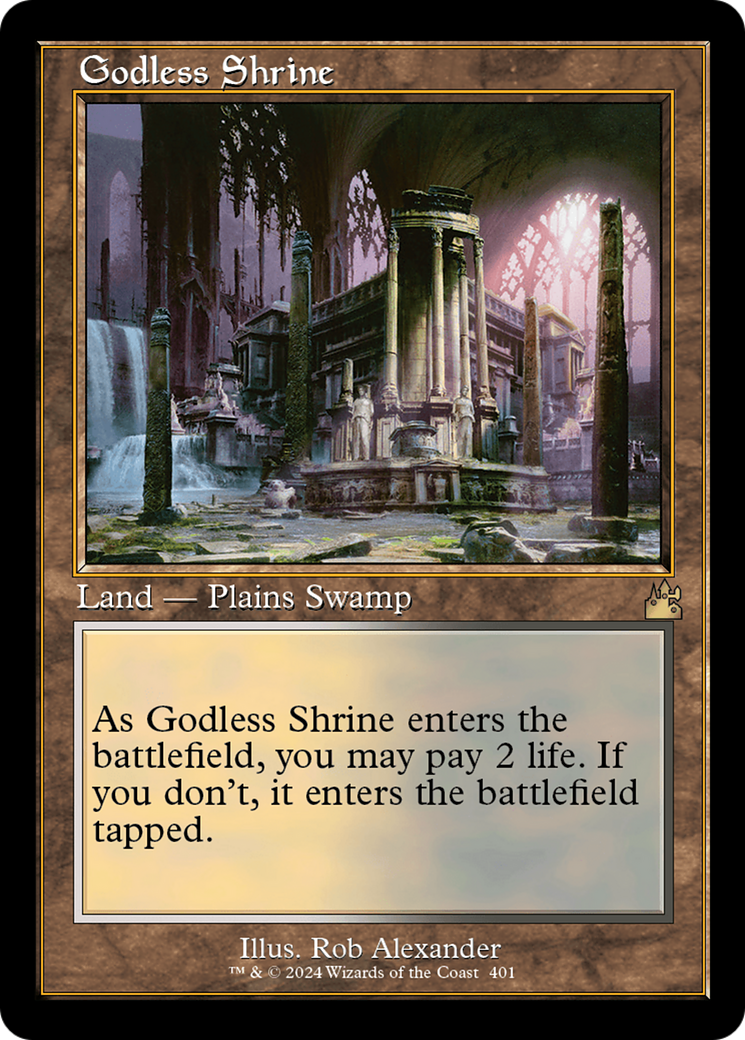 Godless Shrine (Retro) [Ravnica Remastered] | Gate City Games LLC