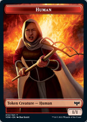Copy // Human (010) Double-sided Token [Innistrad: Crimson Vow Tokens] | Gate City Games LLC