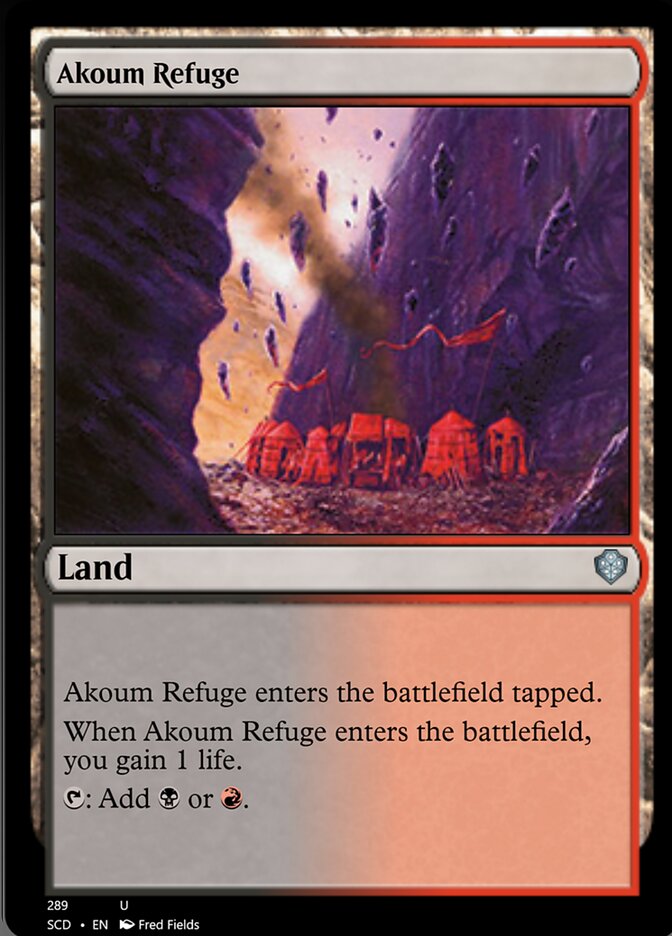 Akoum Refuge [Starter Commander Decks] | Gate City Games LLC