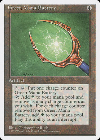 Green Mana Battery [Fourth Edition] | Gate City Games LLC
