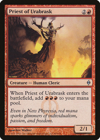 Priest of Urabrask [New Phyrexia] | Gate City Games LLC