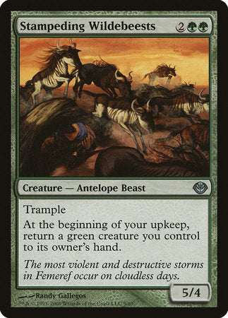 Stampeding Wildebeests [Duel Decks: Garruk vs. Liliana] | Gate City Games LLC