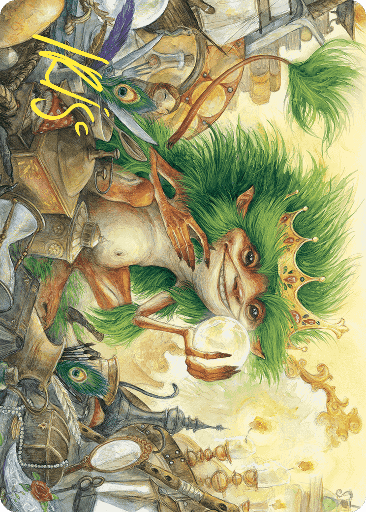 Knickknack Ouphe Art Card (Gold-Stamped Signature) [Wilds of Eldraine Art Series] | Gate City Games LLC
