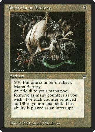 Black Mana Battery [Legends] | Gate City Games LLC